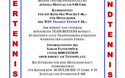 Kinder- und Jugendtenniskurs